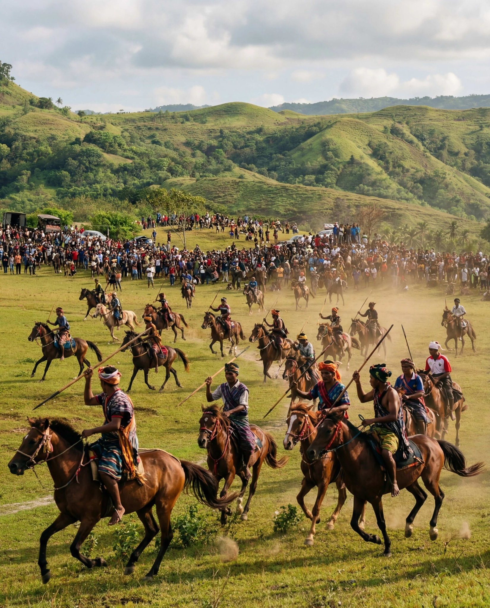 Pasola horsemen, West Sumba